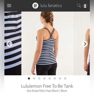 (4)lululemon Free to be Tank